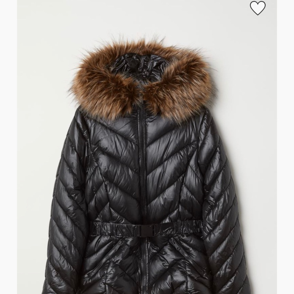 Icon Apparel black puffer jacket with fur hood